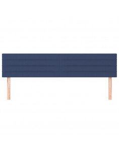 Testiera Blu 160x5x78/88 cm in Tessuto 2