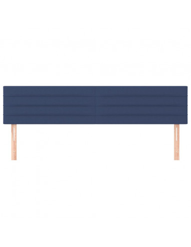 Testiera Blu 160x5x78/88 cm in Tessuto