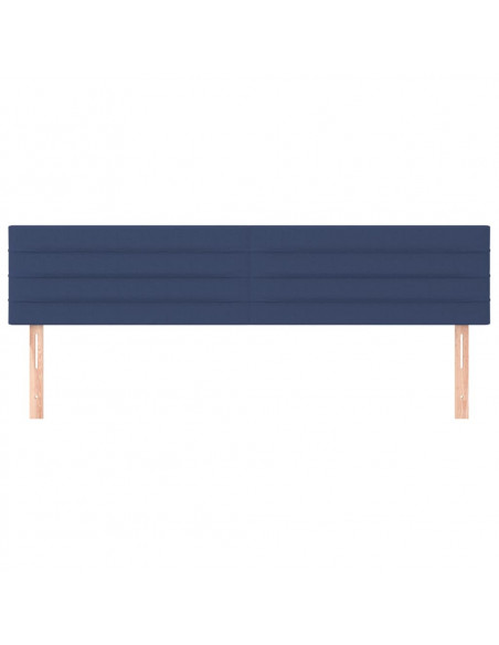 Testiera Blu 160x5x78/88 cm in Tessuto