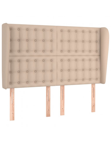 Testiera ad Orecchio Cappuccino 147x23x118/128 cm in Similpelle