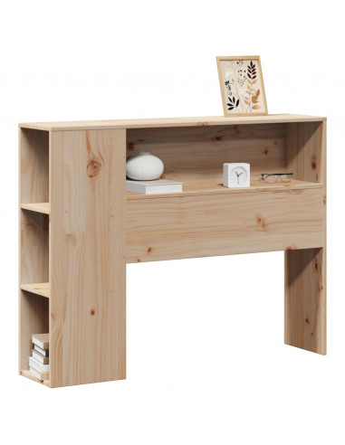 Testiera con Ripiani 100 cm in Legno Massello di Pino