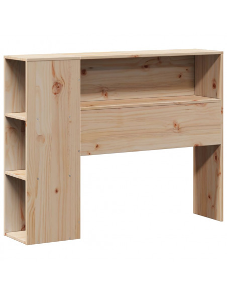 Testiera con Ripiani 100 cm in Legno Massello di Pino