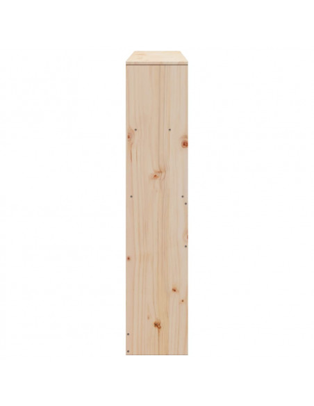 Testiera con Ripiani 160 cm in Legno Massello di Pino