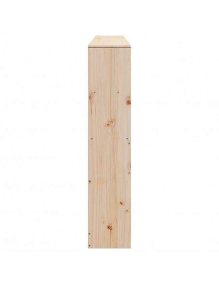 Testiera con Ripiani 180 cm in Legno Massello di Pino