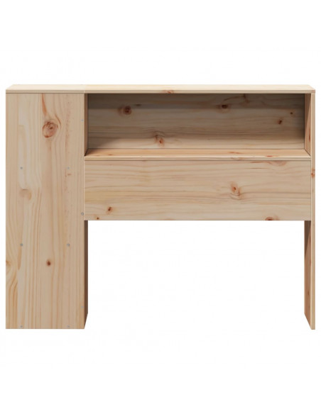 Testiera con Ripiani 75 cm in Legno Massello di Pino