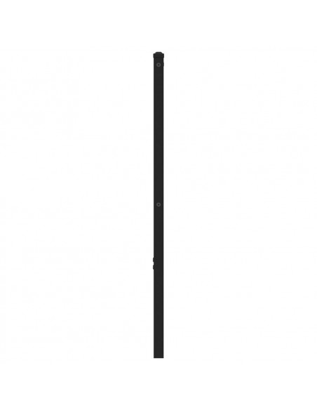 Testiera Rovere Fumo 120 cm in Ferro e Truciolato
