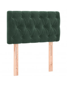 Testiera Verde scuro 80x7x78/88 cm in Velluto 2