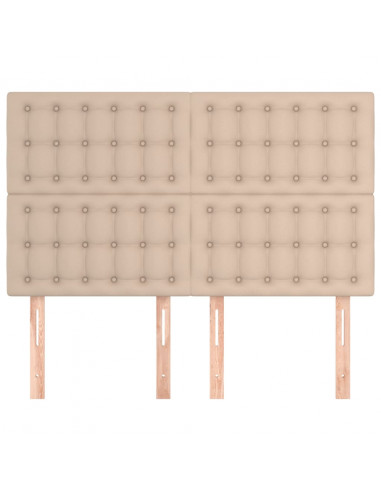 Testiere 4 pz Cappuccino 72x5x78/88 cm in Similpelle