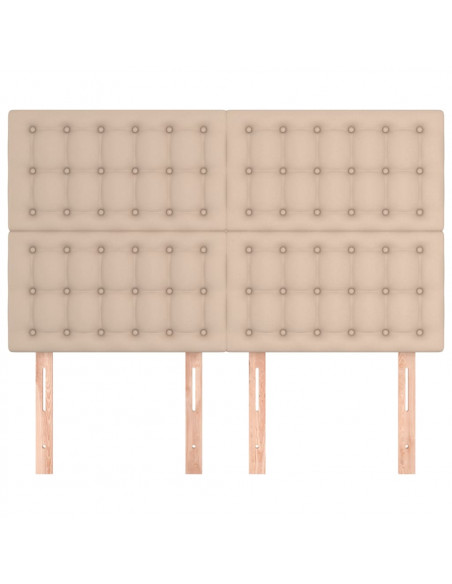 Testiere 4 pz Cappuccino 72x5x78/88 cm in Similpelle