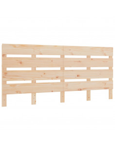 Testiera per Letto 200x3x80 cm in Legno Massello di Pino 2