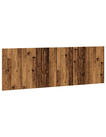 Testiera a Parete Legno Antico 240x1,5x80 cm in Truciolato
