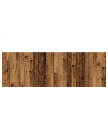 Testiera a Parete Legno Antico 240x1,5x80 cm in Truciolato