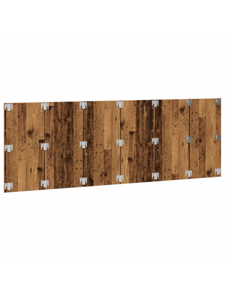 Testiera a Parete Legno Antico 240x1,5x80 cm in Truciolato