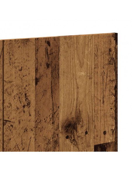 Testiera a Parete Legno Antico 240x1,5x80 cm in Truciolato