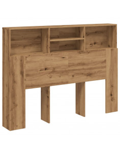 Testiera con Scomparti Rovere Artigianale 140x19x103,5 cm 2