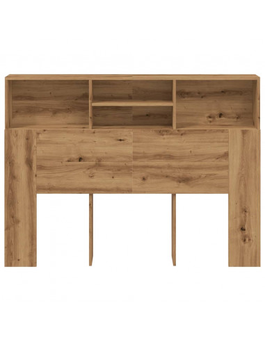 Testiera con Scomparti Rovere Artigianale 140x19x103,5 cm