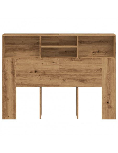 Testiera con Scomparti Rovere Artigianale 140x19x103,5 cm