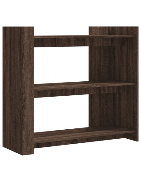 Tavolino Consolle Rovere Marrone 100x35x90 cm Legno Multistrato