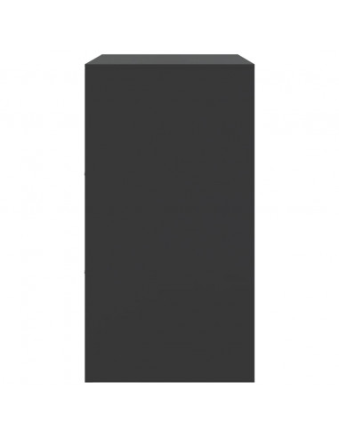 Credenza Nera 67x39x73 cm in Acciaio