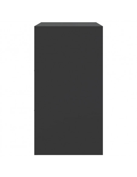 Credenza Nera 67x39x73 cm in Acciaio