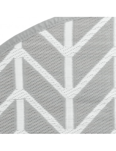 Tappeto da Esterno Grigio Ø160 cm in PP