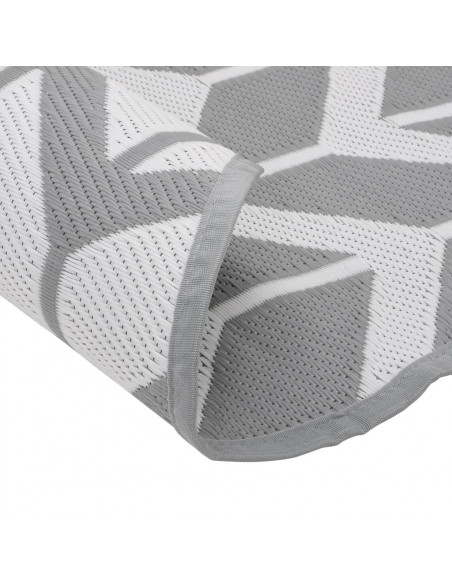Tappeto da Esterno Grigio Ø160 cm in PP