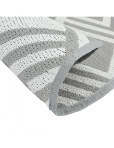 Tappeto da Esterno Grigio Ø160 cm in PP