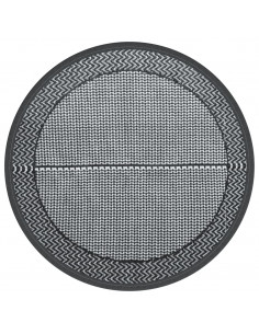 Tappeto da Esterno Grigio Ø200 cm in PP 2