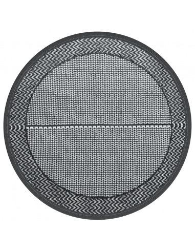 Tappeto da Esterno Grigio Ø200 cm in PP