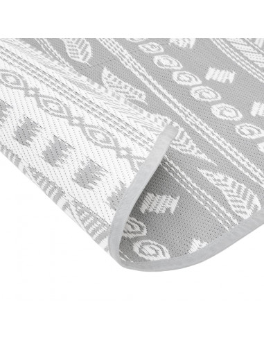 Tappeto da Esterno Grigio Ø200 cm in PP