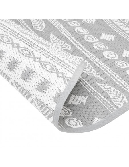 Tappeto da Esterno Grigio Ø200 cm in PP