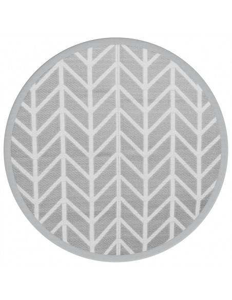 Tappeto da Esterno Grigio Ø200 cm in PP
