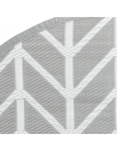 Tappeto da Esterno ARAKIL Grigio Ø200 cm in PP