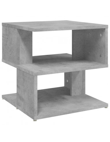 Tavolino Grigio Cemento 40x40x40 cm in Legno Multistrato