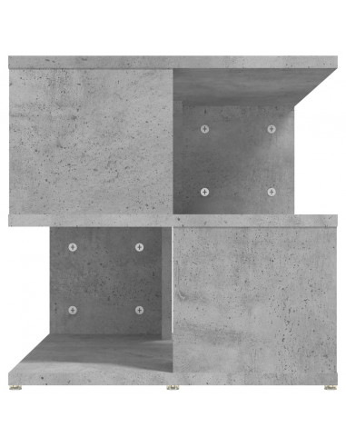 Tavolino Grigio Cemento 40x40x40 cm in Legno Multistrato