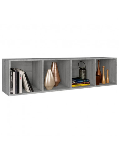 Libreria/Mobile TV Grigio Sonoma 36x30x143 cm Legno Multistrato
