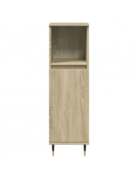Set Mobili da Bagno 3 pz Rovere Sonoma in Legno Multistrato