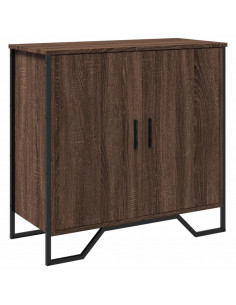 Credenza Rovere Marrone 78x35,5x74,5 cm in Legno Multistrato 2