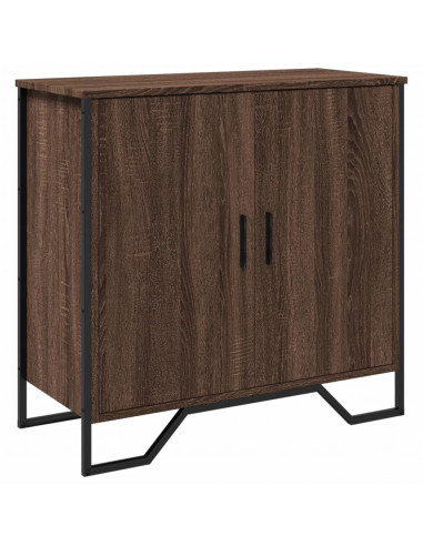 Credenza Rovere Marrone 78x35,5x74,5 cm in Legno Multistrato