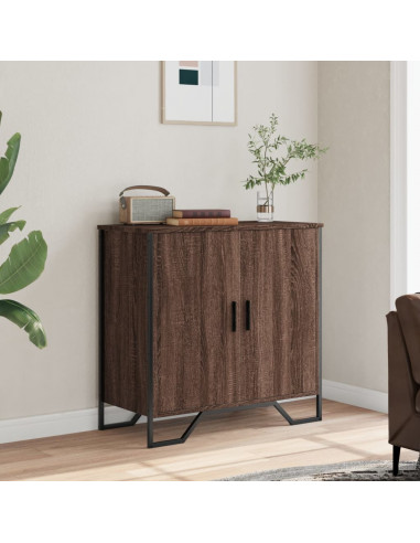 Credenza Rovere Marrone 78x35,5x74,5 cm in Legno Multistrato