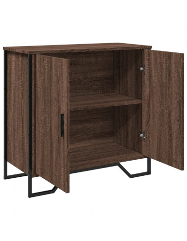 Credenza Rovere Marrone 78x35,5x74,5 cm in Legno Multistrato