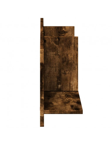 Mobile a Parete 100x16,5x30 cm Rovere Fumo in Truciolato