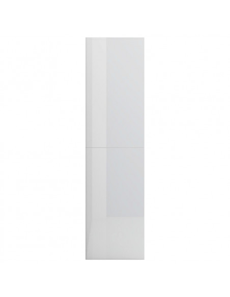 Libreria/Divisorio Bianco Lucido 155x24x160cm Legno Multistrato