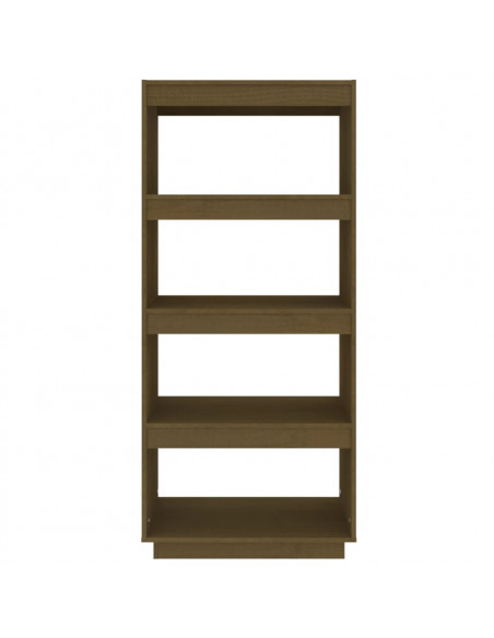 Libreria/Divisorio Miele 60x35x135 cm in Legno Massello di Pino