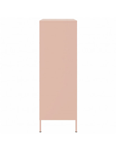 Credenza Rosa 68x39x113 cm in Acciaio