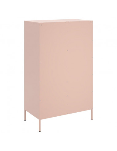 Credenza Rosa 68x39x113 cm in Acciaio