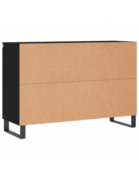 Credenza Nera 104x35x70 cm in Legno Multistrato
