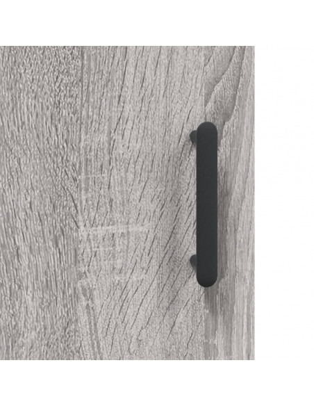 Credenza Grigio Sonoma 69,5x34x180 cm in Legno Multistrato