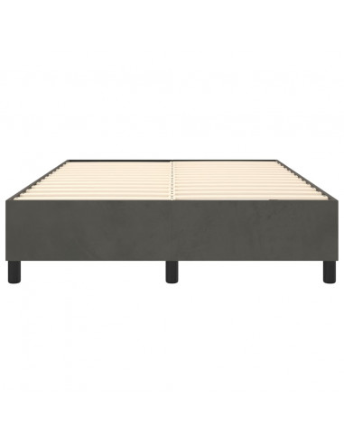 Giroletto a Molle Grigio Scuro 140x200 cm in Velluto