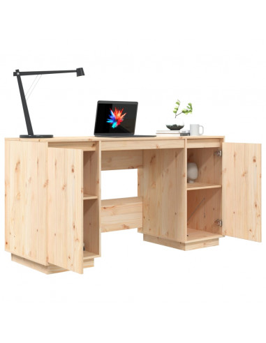 Scrivania 140x50x75 cm in Legno Massello di Pino
